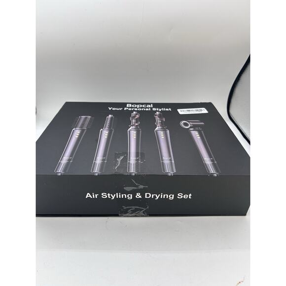 Bopcal 5 in 1 Dark Gray Hair Dryer Styler Auto Air Wrap Frizz Control Tool - Picture 3 of 4